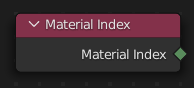 Le nœud Material Index.