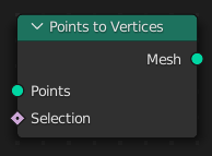 Le nœud Points to Vertices.