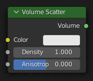 Le nœud Volume Scatter.