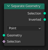 Le nœud Separate Geometry.