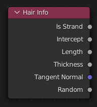 Le nœud Hair Info.