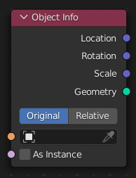 Le nœud Object Info.