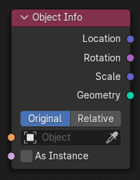 Le nœud Object Info.