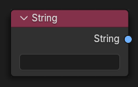 Le nœud String Input.