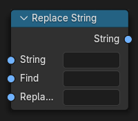 Le nœud Replace String.