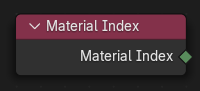 Le nœud Material Index.