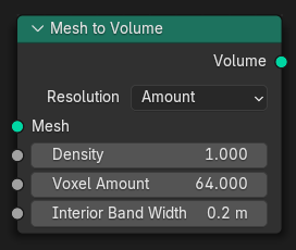 Le nœud Mesh to Volume.