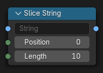 Le nœud Slice String.
