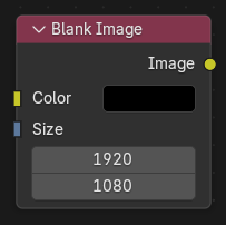 Le nœud Blank Image.