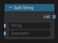 Le nœud Split String.