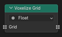 Le nœud Voxelize Grid.
