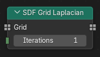 Le nœud SDF Grid Laplacian.