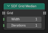 Le nœud SDF Grid Median.