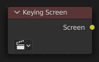Le nœud Keying Screen.