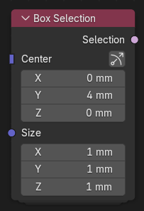 Nœud Box Selection.
