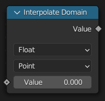 Nœud Interpolate Domain.