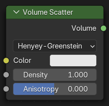 Le nœud Volume Scatter.