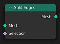 Split Edges node.