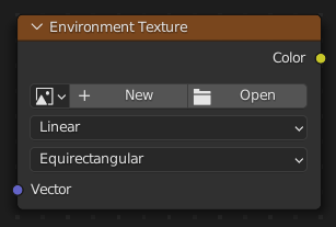 Environment Texture Node.
