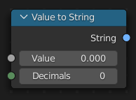 Value to String node.