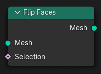 Flip Faces node.
