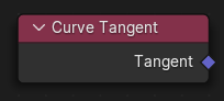 Curve Tangent node.