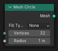 Mesh Circle Node.