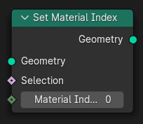 Set Material Index node.