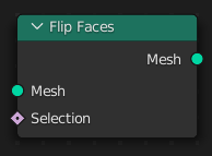 Flip Faces node.