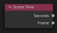 Scene Time node.