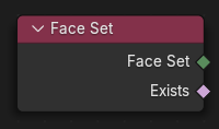 Face Set node.