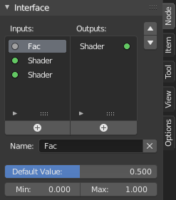 ノードグループ Blender Manual