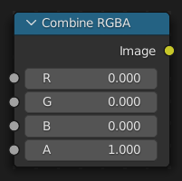 Combine RGBA Node.