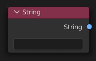 String(文字列)入力ノード。