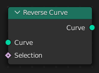 Reverse Curve(カーブ反転)ノード。