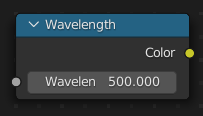 Wavelength ノード。