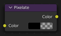 Pixelate(ピクセル化)ノード。