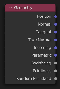 Geometry ノード。