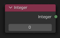 Integer(整数)ノード。