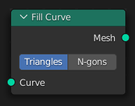 Fill Curve(カーブフィル)ノード。