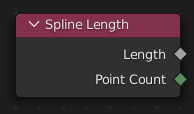 Spline Length(スプライン長さ)ノード。