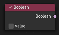 Boolean(ブーリアン)ノード。