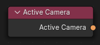 Active Camera node.