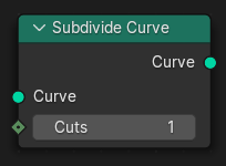 Subdivide Curve(カーブ細分化)ノード。