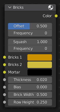 Bricks(レンガ) ノード。