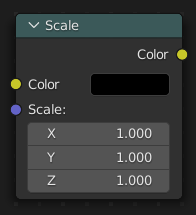 Scale(スケール) ノード。