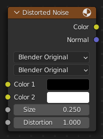 Distorted Noise(変調ノイズ) ノード。