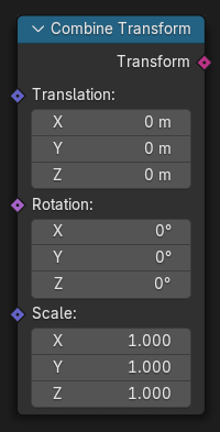 Combine Transform node.