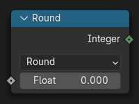 Float To Integer Node.