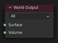 World Output ノード。